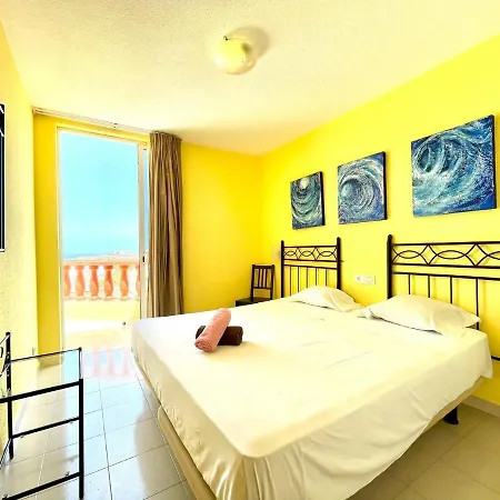 Apartamento Con Free Wifi En Zonas Comunes, Piscina Compartida Y Vista, Tenerife Appartement Costa Adeje (Tenerife)